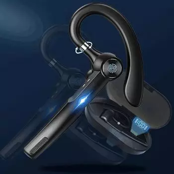 Bluetooth-наушники с шумоподавлением, цифровым дисплеем мощности, беспроводные деловые наушники с зарядным чехлом для спорта