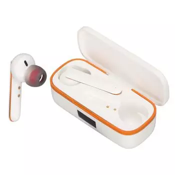 Bluetooth-наушники с шумоподавлением, водонепроницаемые беспроводные стереонаушники HiFi с зарядным чехлом для белый