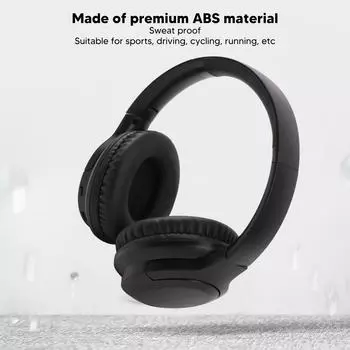 Bluetooth наушники шумоподавление без потерь стерео складная беспроводная гарнитура для спорта бег путешествия черный чёрный