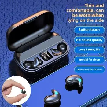 Bluetooth-наушники, сверхдолговечные беспроводные наушники Macaron с цифровым дисплеем, высокое качество звука в ушах чёрный