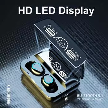 Bluetooth-наушники TWS-наушники Беспроводные наушники Bluetooth 5.3 Водонепроницаемые спортивные гарнитуры ANC-наушники с шумоподавлением