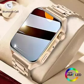 Bluetooth NFC Смарт-часы Женские Модные Мужские Деловые Женские Часы Женские Водонепроницаемые Фитнес-Браслет Голосовой Помощник China