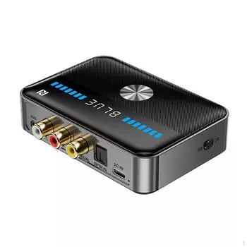 Bluetooth передатчик-приемник, оптический AUX RCA двойной сопряженный аудиоадаптер, адаптер для дома