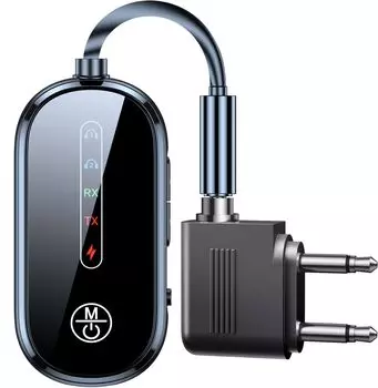 Bluetooth подключает два устройства Bluetooth 13 часов непрерывной работы передатчика совместим с наушниками можно использовать во время подходит для разъема 5.4