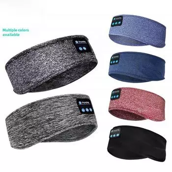 Bluetooth-повязка на голову: Беспроводные наушники для сна и маска для сна для музыки и спорта E mark, floral fabric темно-синий