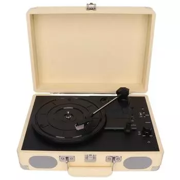 Bluetooth проигрыватель пластинок со встроенными 2 динамиками портативный стерео проигрыватель пластинок с 3 скоростями US Plug