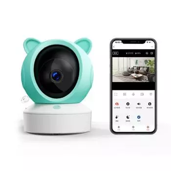 Bluetooth-радионяня 2K камера высокой четкости многофункциональная колыбельная, радионяня зелёный