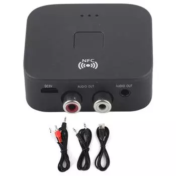 Bluetooth RCA приемник 3,5 мм разъем AUX беспроводной адаптер аудио приемник инструмент для ТВ автомобиля белый