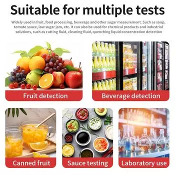 Bluetooth сахарный рефрактометр ЖК-цифровой 0~55% Brix сахарометр BTR-1000 (Брикс) Тест на концентрацию сахара в вине из фруктового сока