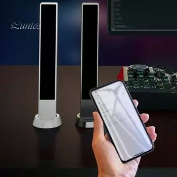 Bluetooth-совместимое устройство отображения текстов песен Стабильное соединение Простая настройка Универсальный телефон Ноутбук Дисплей текстов песен Умный портативный беспроводной светодиодный экран чёрный