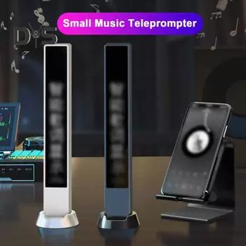 Bluetooth-совместимое устройство отображения текстов песен Стабильное соединение Простая настройка Универсальный телефон Ноутбук Дисплей текстов песен Умный портативный беспроводной светодиодный экран чёрный
