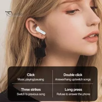 Bluetooth-совместимые наушники 5.3. Цифровой дисплей. Шумоподавление. Беспроводные наушники. Длительное время автономной работы. Стереозвук. Спортивные наушники. Аксессуар для телефона. белый