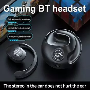 Bluetooth-совместимые наушники 5.3 с басовым стереозвуком и микрофоном на крючках, HIFI-наушники для тренировок на бегу