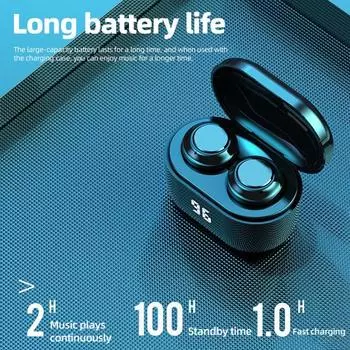 Bluetooth-совместимые наушники, мини-вкладыши, громкая связь, бинауральное удобное шумоподавление с микрофоном, спортивная стереосистема