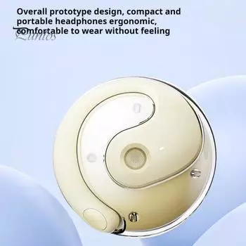 Bluetooth-совместимые наушники-переводчики Беспроводные наушники Высокоточные наушники-переводчики в реальном времени Языковой переводчик белый