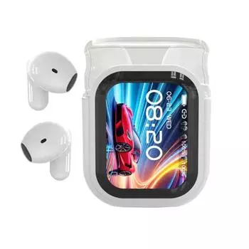 Bluetooth-совместимые наушники Стереозвук Шумоподавление Водонепроницаемые ЖК-дисплей Сенсорное управление Спортивные Беспроводные Наушники