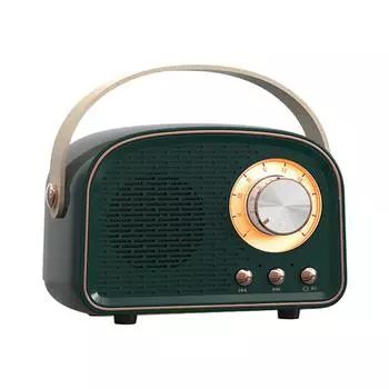 Bluetooth-совместимые портативные беспроводные колонки для путешествий, дома, пляжа, кухни, вечеринки, офиса, стола, дома, спальни, кухни зелёный