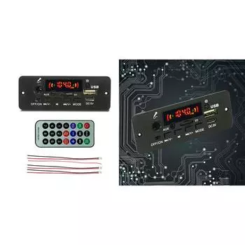 Bluetooth-совместимый 5.0 MP3-декодер плата 2x5 Вт усилители плеер 5 В DIY MP3-плеер автомобильный радио модуль USB запись