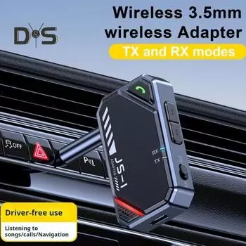 Bluetooth-совместимый аудиоадаптер Двойное подключение Низкая задержка Стабильное подключение Широкая совместимость Передатчик Приемник чёрный