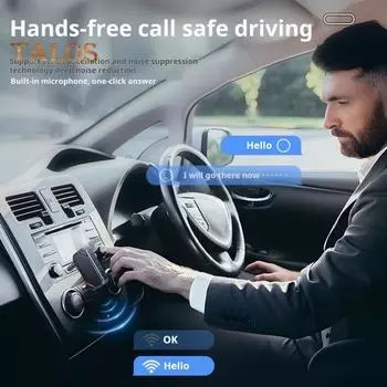 Bluetooth-совместимый аудиоадаптер Двойное подключение Низкая задержка Стабильное подключение Широкая совместимость Передатчик Приемник чёрный