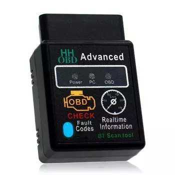 Bluetooth-совместимый автомобильный OBD2-сканер Elm327 V2.1, считыватель кодов OBDII, диагностический инструмент, диагностический сканер для Android IOS Windows чёрный