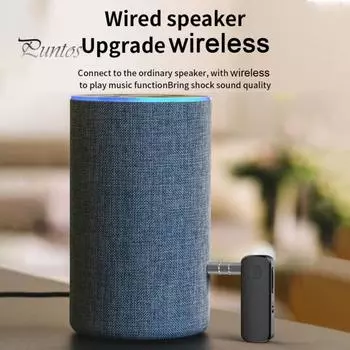 Bluetooth-совместимый автомобильный передатчик аудиоадаптер высокоскоростная передача универсальный компактный дизайн портативный беспроводной аудиоприемник чёрный