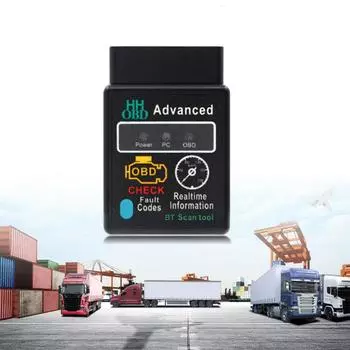 Bluetooth-совместимый автомобильный сканер OBD2 Elm327 V1.5, считыватель кодов OBDII, диагностический инструмент, диагностический сканер для Android IOS Windo S2S9 чёрный