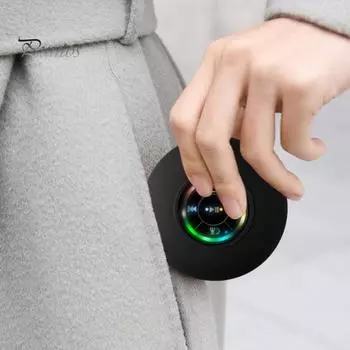 Bluetooth-совместимый динамик для душа со светодиодной подсветкой, стабильное соединение, водонепроницаемый IPX4, портативный беспроводной стереодинамик, музыкальный плеер белый