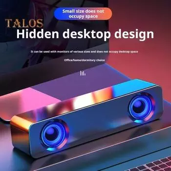 Bluetooth-совместимый динамик Музыкальный плеер со стабильным подключением к источнику света Домашнее видео Настольный беспроводной звуковой динамик A