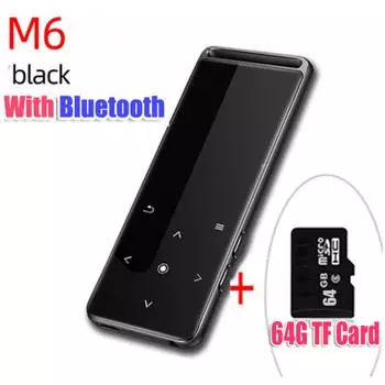 Bluetooth-совместимый Mp3mp4-плеер без потерь, 10 настроек яркости, Mp5mp6 Walkman, FM-радио, электронная книга, диктофон, поддержка Tf-карты Without Memory