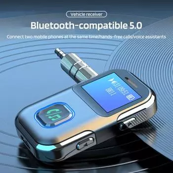 Bluetooth-совместимый приемник Автомобильный адаптер Расширенные возможности подключения Универсальная совместимость Аудиоадаптер Plug-Play Музыкальный приемник