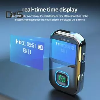 Bluetooth-совместимый приемник Автомобильный адаптер Расширенные возможности подключения Универсальная совместимость Аудиоадаптер Plug-Play Музыкальный приемник чёрный