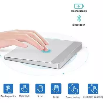 Bluetooth-тачпад, трекпад, перезаряжаемый беспроводной тачпад для ноутбука, планшета, Windows, эргономичный трекпад, мышь