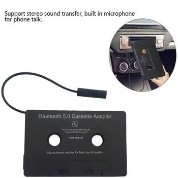 Bluetooth Tape Converter Car MP3 Stereo Audio Cassette Adapter Phone Handsfree
