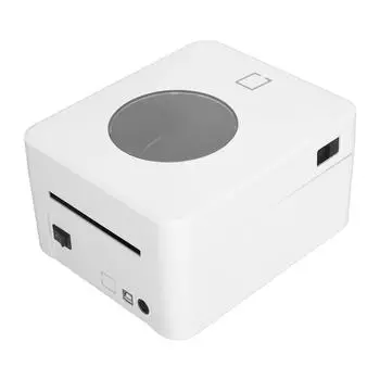 Bluetooth термопринтер этикеток для доставки, эффективное стабильное соединение USB, 203DPI 4x6 принтер этикеток EU Plug