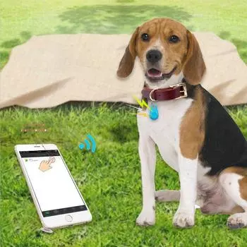 Bluetooth-трекер для определения местоположения, устройство против потери, удаленная фотосъемка, смарт-ключи, кошелек, сумка для переноски домашних животных, мобильный телефон, устройство против потери синий