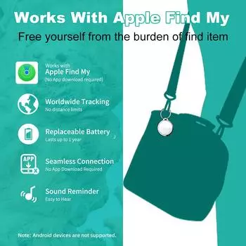 Bluetooth-трекер, поиск ключей и метки для отслеживания предметов. Сертификация MFI для автомобильных ключей и сумок для телефонов.