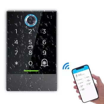 Bluetooth TTlock App Система контроля доступа к двери Устройство считывания карт Wi-Fi Замок шлюза 13,56 МГц Клавиатура контроля доступа по отпечатку пальца K2/K2F No fingerprint