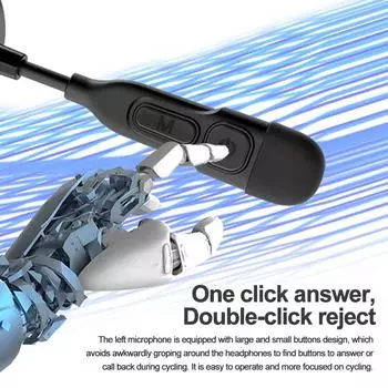 Bluetooth V5.3 гарнитура для шлема мотоцикла для летнего шлема беспроводные наушники музыкальный плеер наушники Handsfree с держателем-клипсой