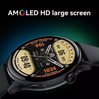 Bluetooth-вызов Всегда отображать время Частота сердечных сокращений Спорт Здоровье Часы IP68 Водонепроницаемые музыкальные умные часы LUCKY START Умные часы для женщин и мужчин Silicon чёрный