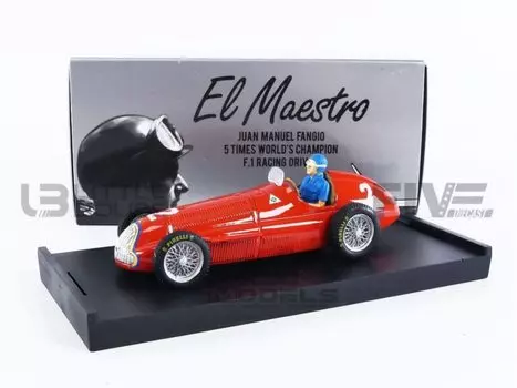 Blum Alfa Romeo 159 Победитель Гран-при Бельгии 1951 года Фанхио с фигуркой водителя 1/43 #2 JM.