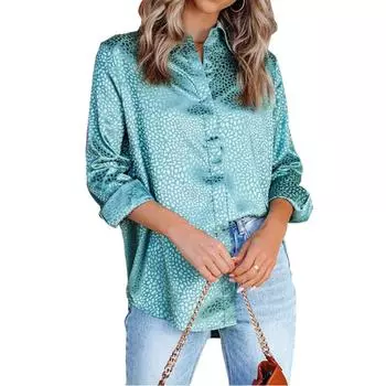 blusas mujer de moda 2022, летние топы, женские рубашки, женские шифоновые рубашки с принтом, блузки, топы с длинными рукавами, шикарная женщина S серый