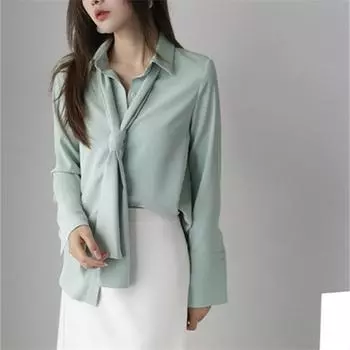 blusas mujer de moda 2022, летний шифоновый топ, женские рубашки, женская белая рубашка, блузки, топы с длинными рукавами, шикарная женщина S белый