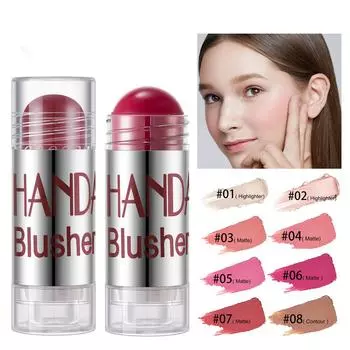 Blush Stick Moisturizing Rouge Pen Solid Cream Fat Crayon Powder Blush Stick