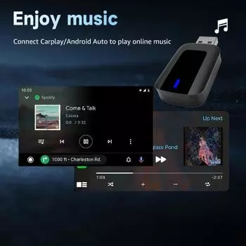 Bluthooth 5.0 беспроводной Carplay Android Auto беспроводной адаптер Smart Mini Box Plug and Play Wifi быстрое подключение универсальный для Nissan