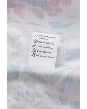 Блузка Azura Exchange с пышными рукавами и цветочным принтом M синий