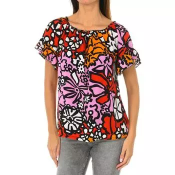 блузка Desigual с короткими рукавами M разноцветные