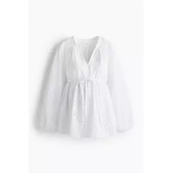 Блузка HM MAMA Broderie anglaise белая