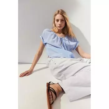 Блузка HM с рукавами реглан, синяя полоска