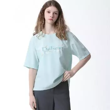 Блузка She S Miss Cool Touch с надписью Цена 118 000 вон Mint (MI)/55